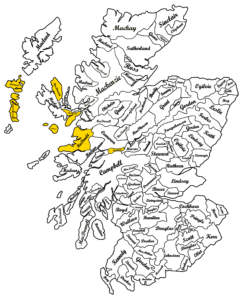 Clan MacDonald Scotland Map