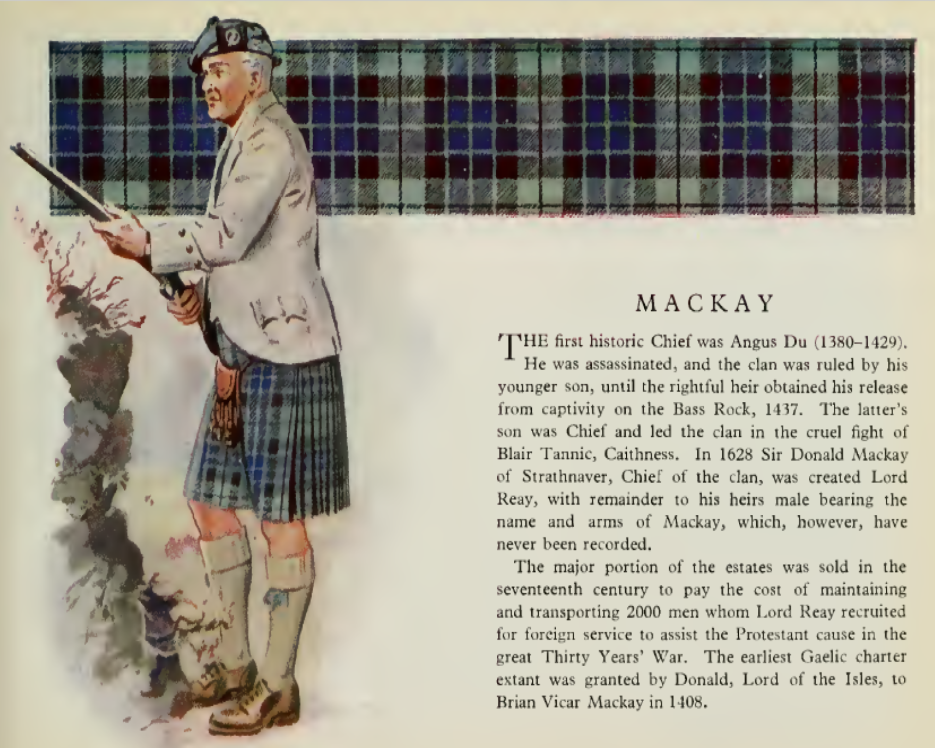 Clan Mackay information poster