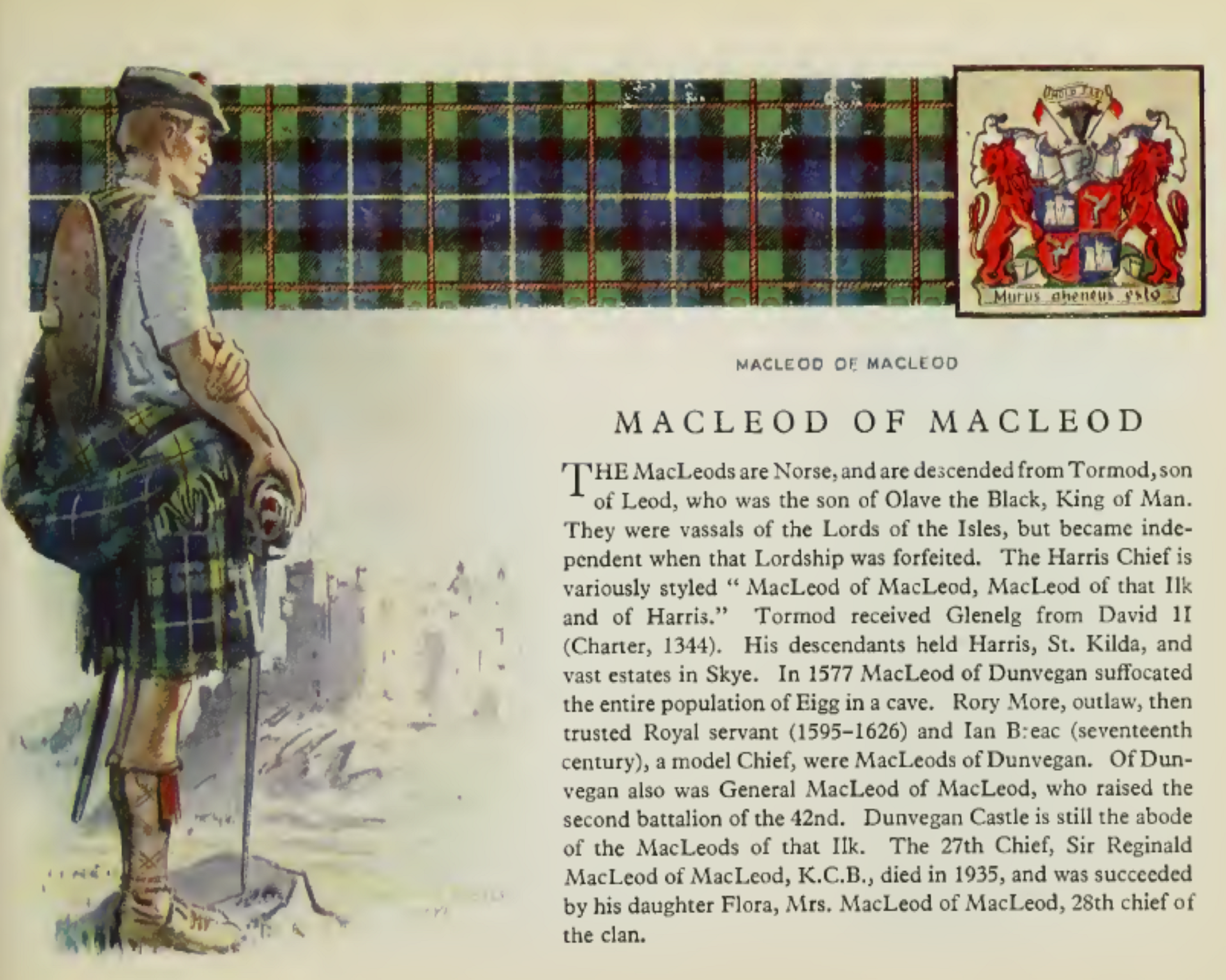 Clan MacLeod Information Poster