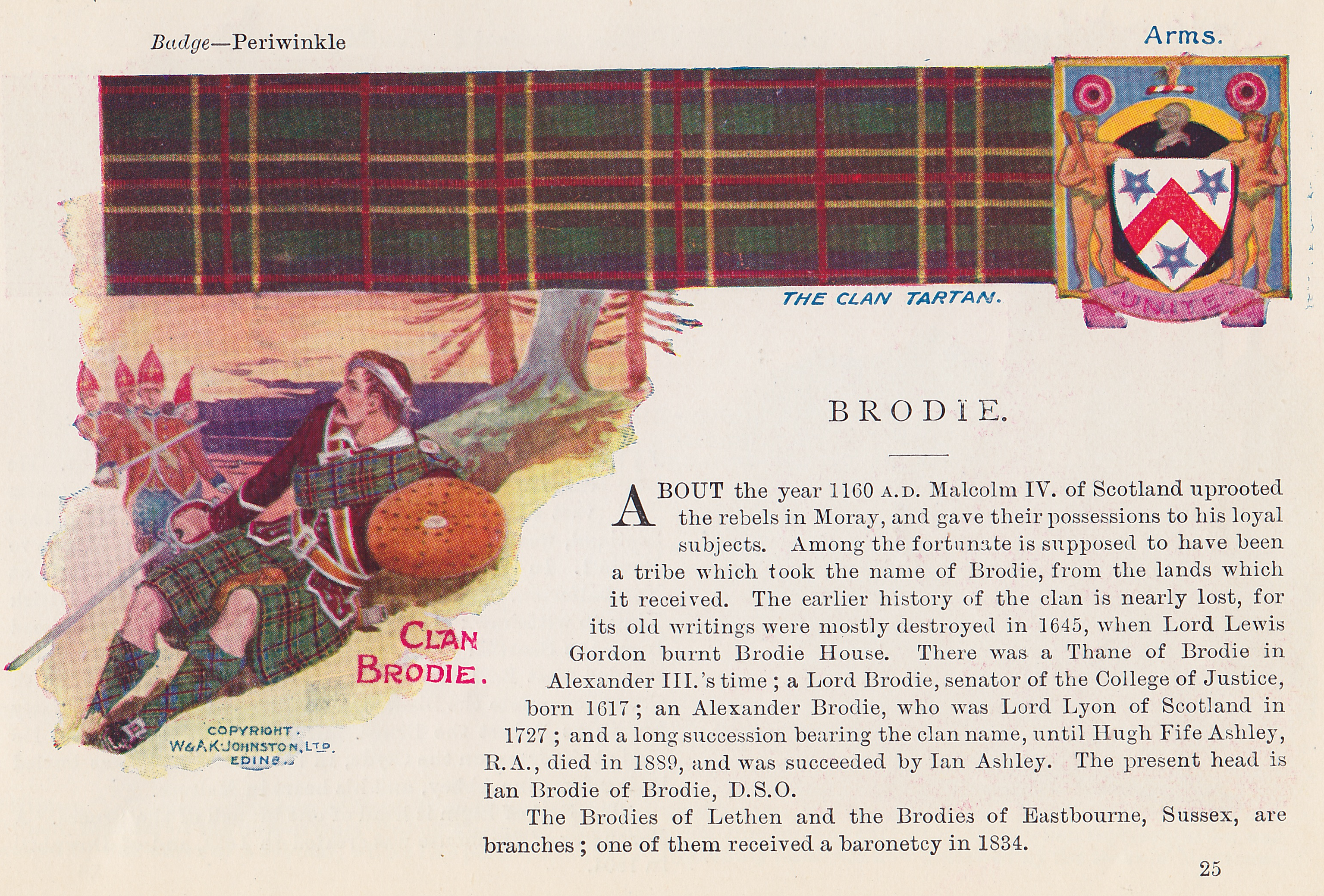 Clan Brodie Book Page