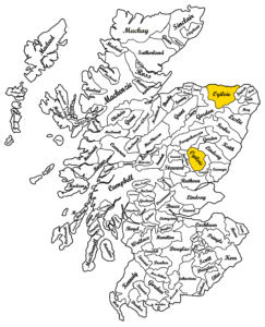 Clan Ogilvie Scottish Map