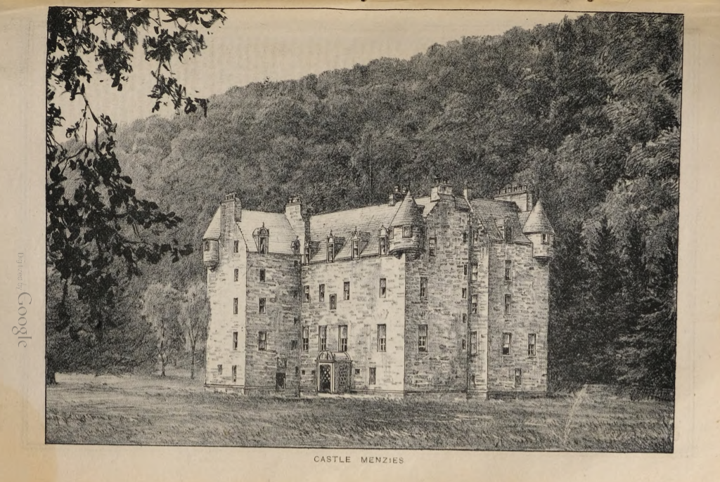 Castle Menzies in Scotland is the ancestral seat of the Clan Menzies and the Menzies Baronets