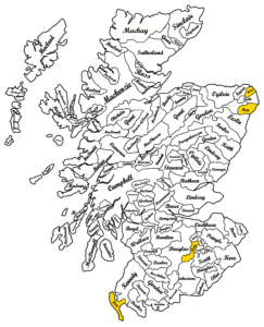 Clan Hay Scottish Map