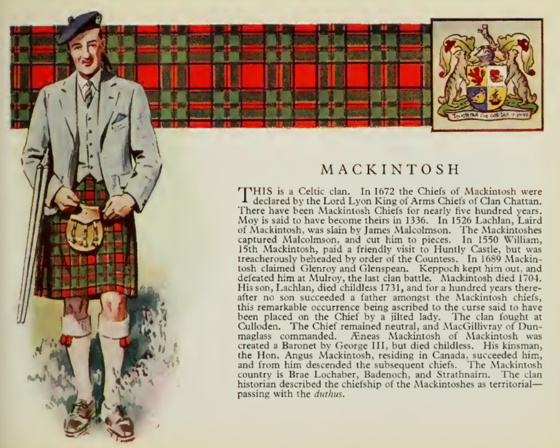 Clan Mackintosh information poster