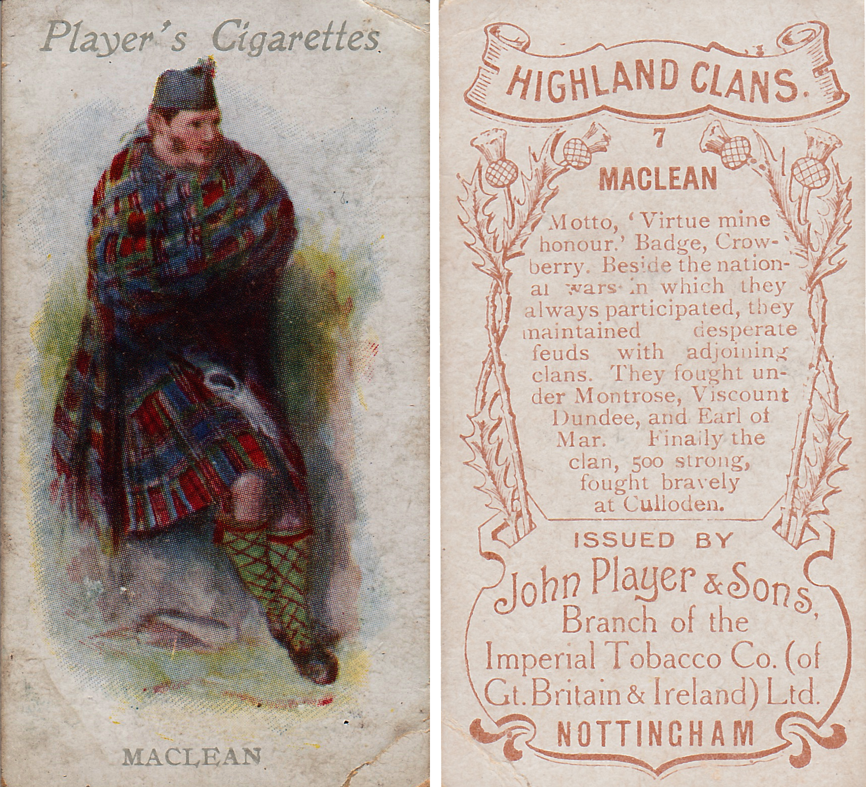 Clan Maclean chief Card