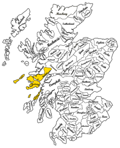 Clan Maclean Scottish Map