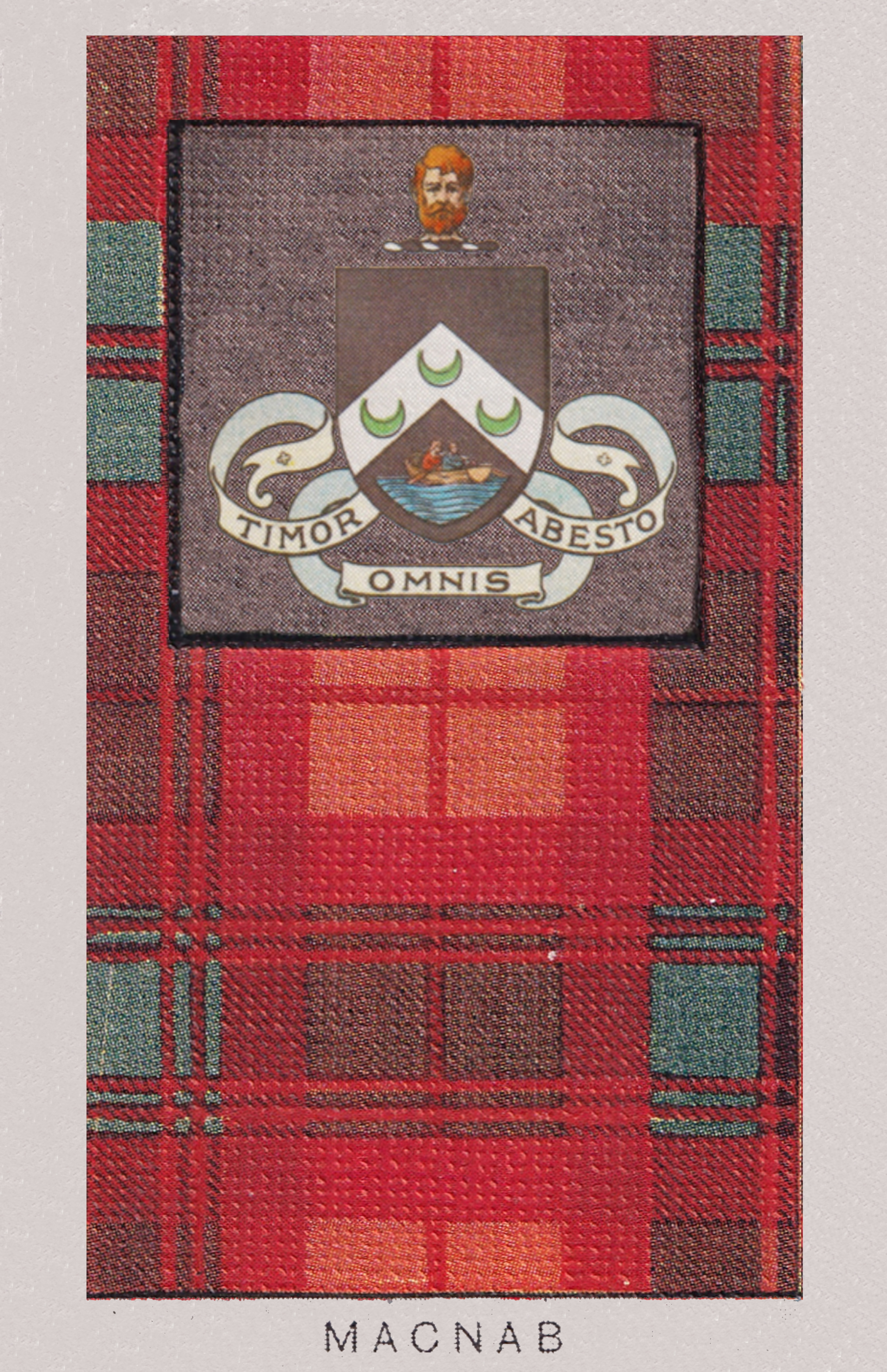 Clan MacNab Coat of Arms and Tartan Vintage Poster