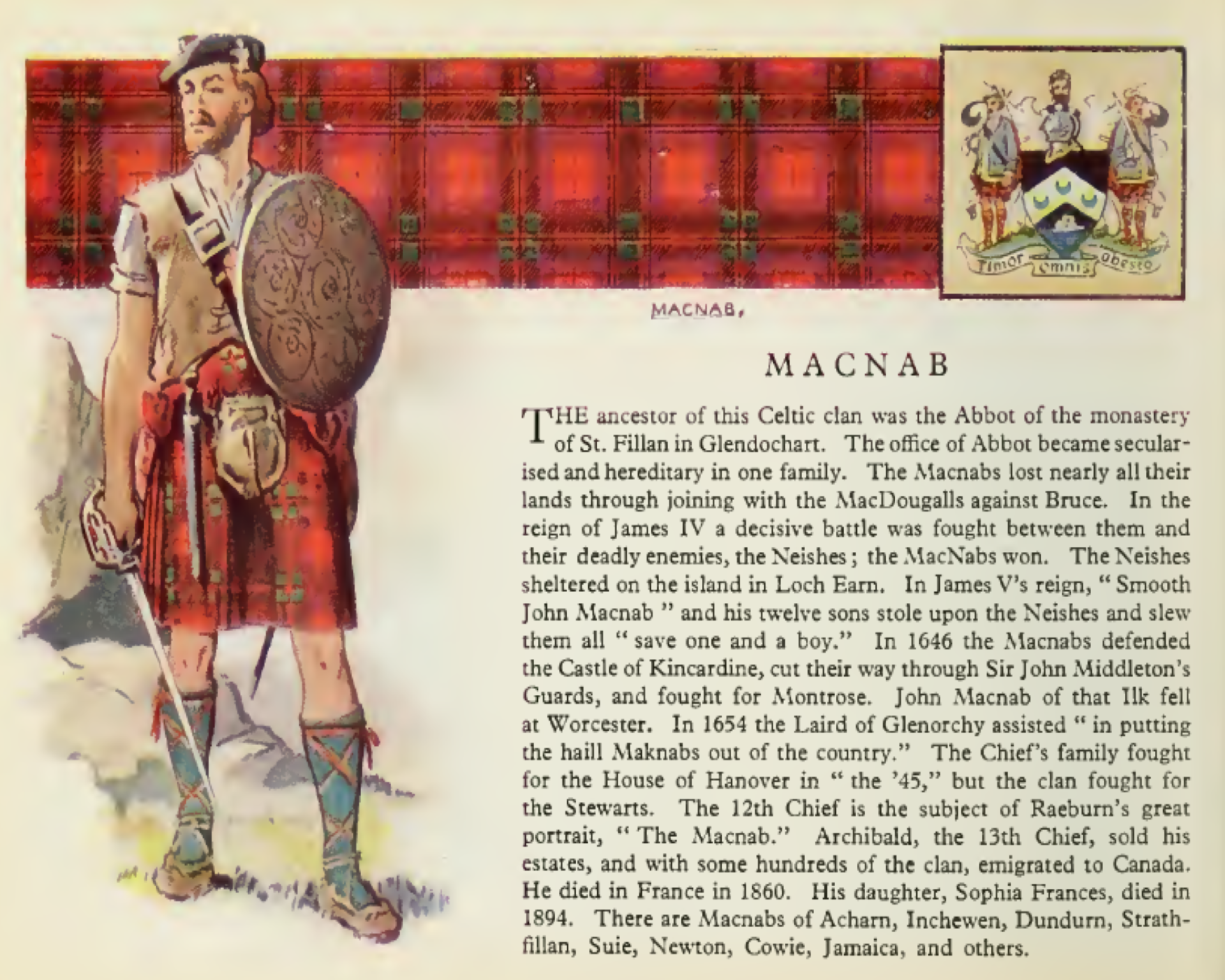 Clan MacNab Information Poster