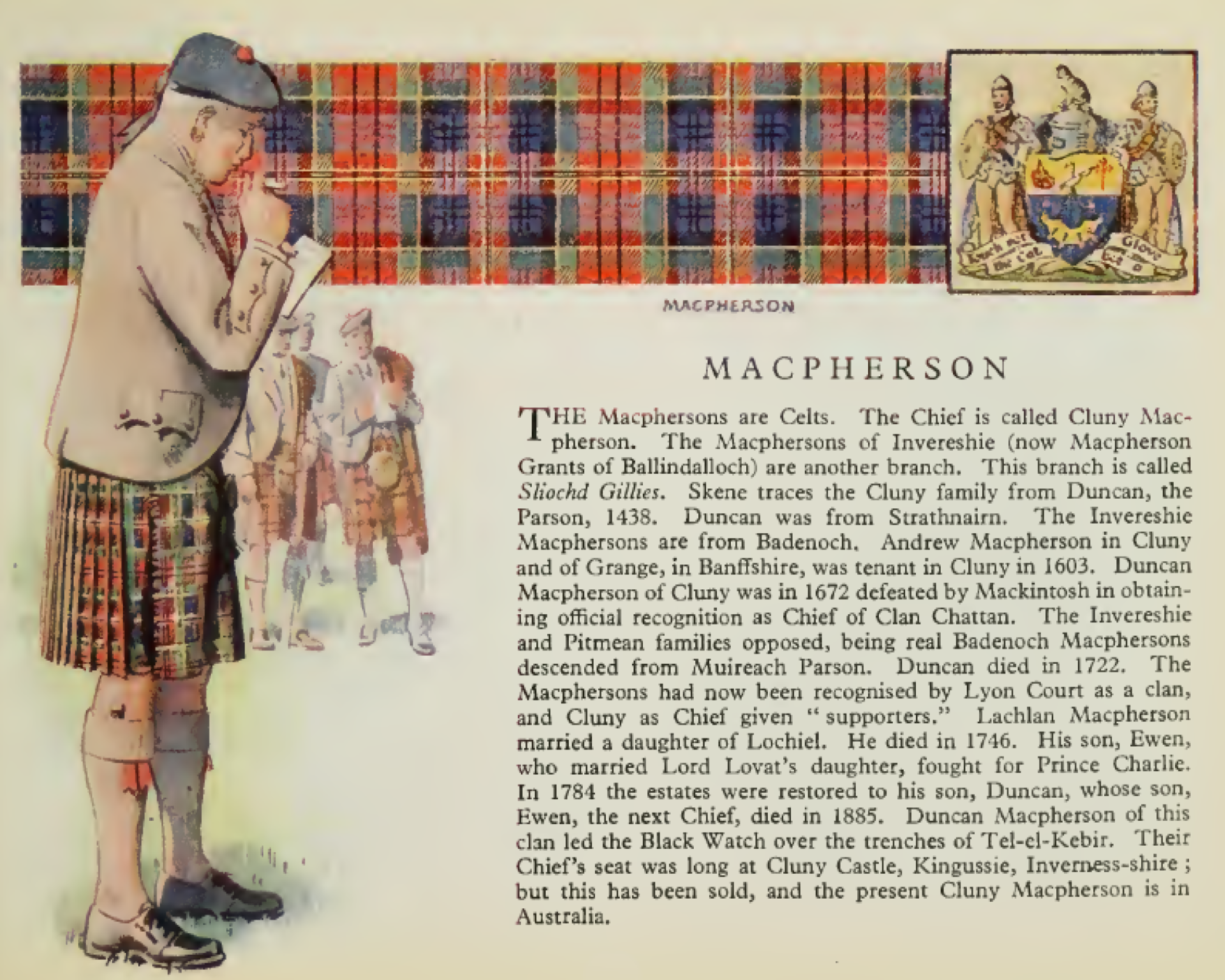 Clan MacPherson Information Poster