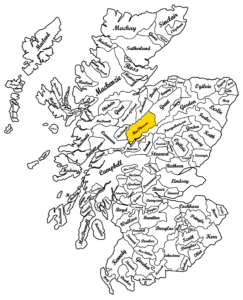 Clan Macpherson scottish map