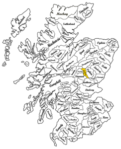 Clan MacThomas Scottish Map