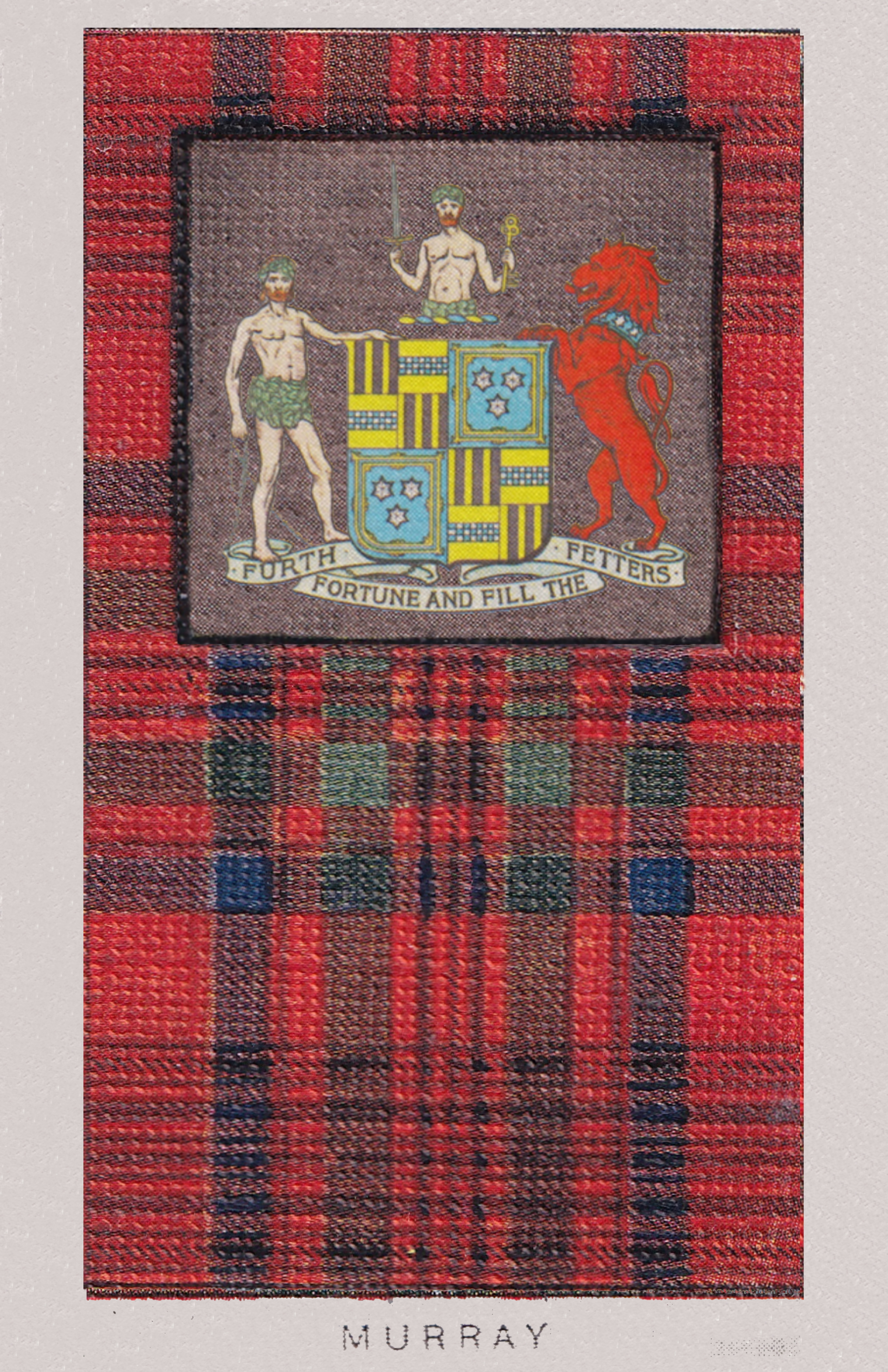 Clan Murray Coat of Arms and Tartan Vintage Poster