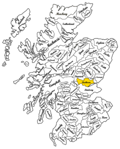 Clan Ruthven Scottish Map