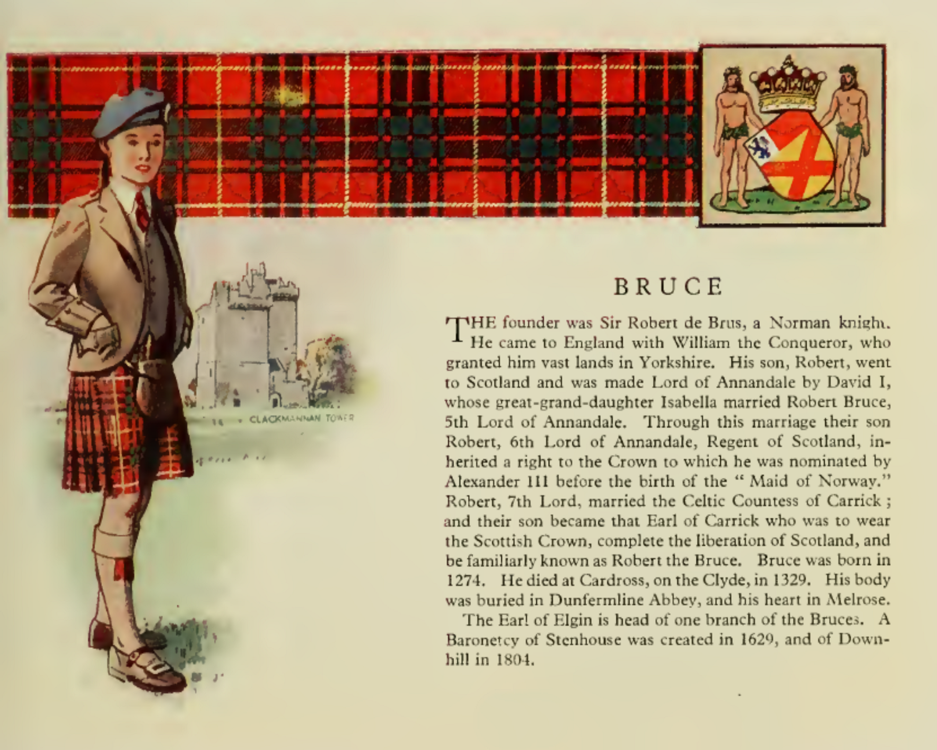 Clan Bruce information poster