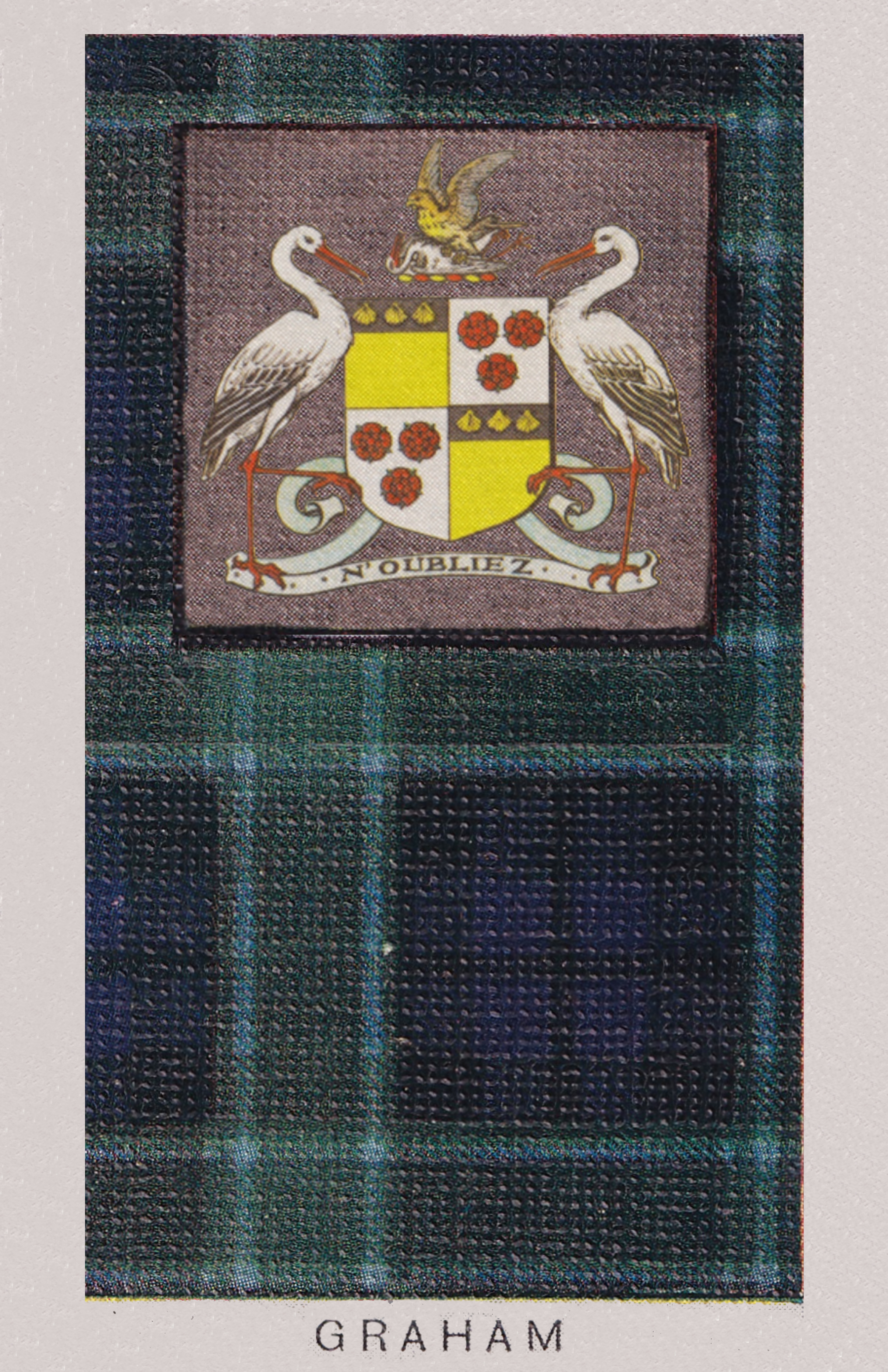 Clan Graham Coat of Arms and Tartan Vintage Poster