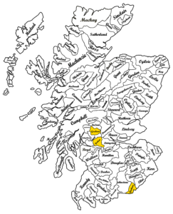 Clan Graham Scottish Map