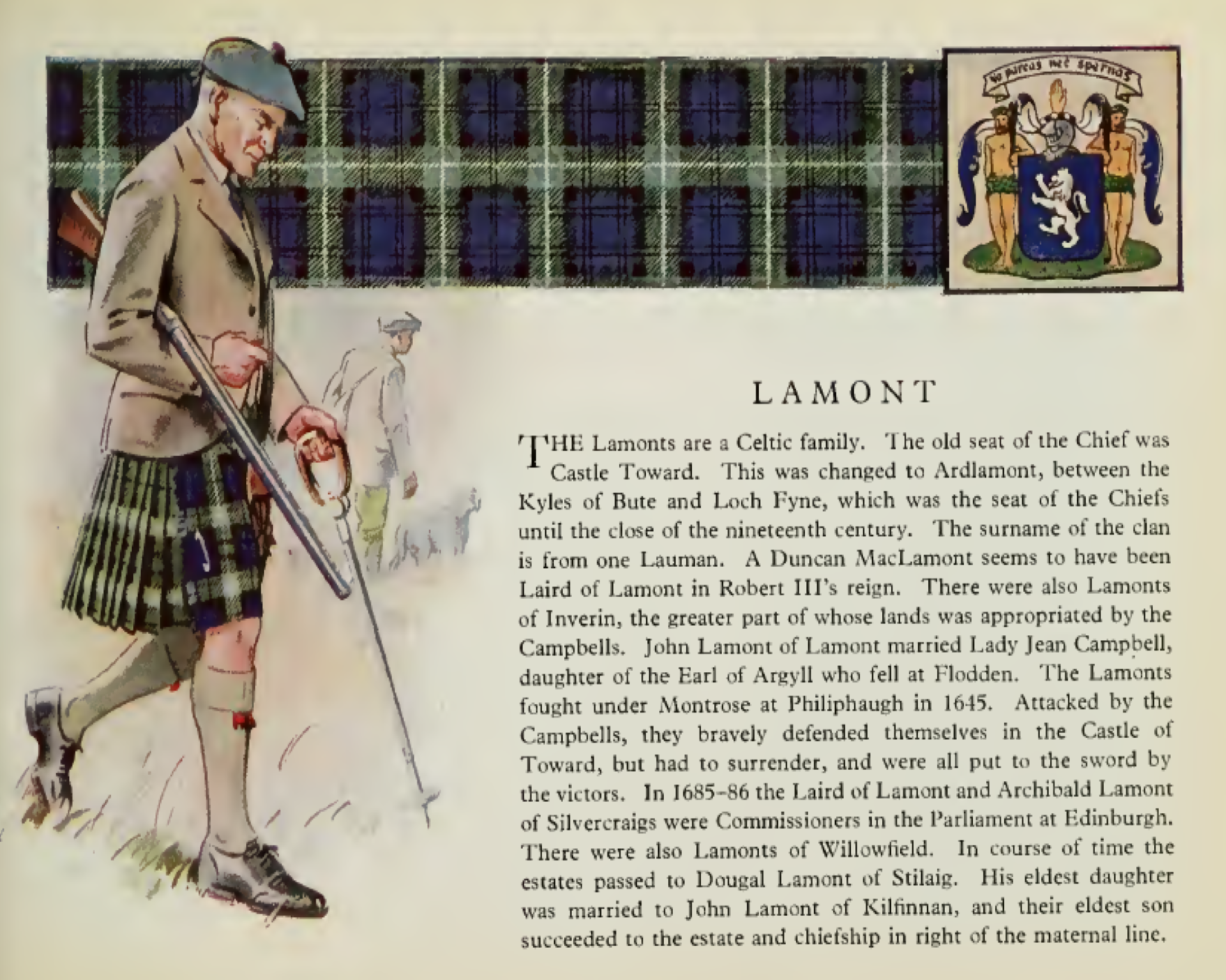 Clan Lamont information poster