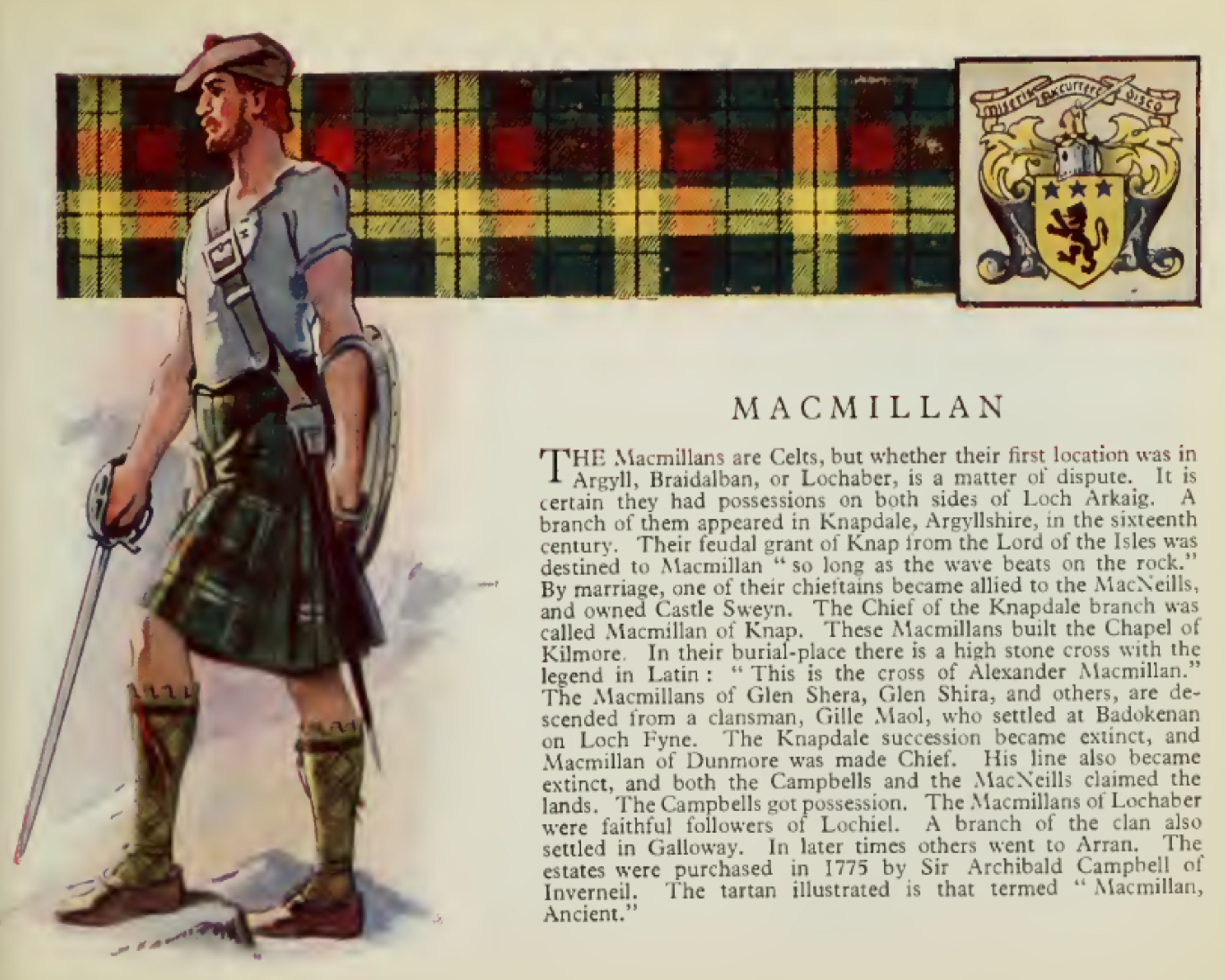 Clan MacMillan Information Poster