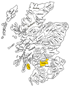 Clan Hamilton Map