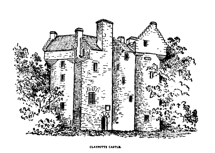 Claypots Castle - The castle was originally built by John Strachan around 1569–1588