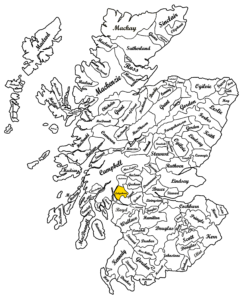 Clan Colquhoun map