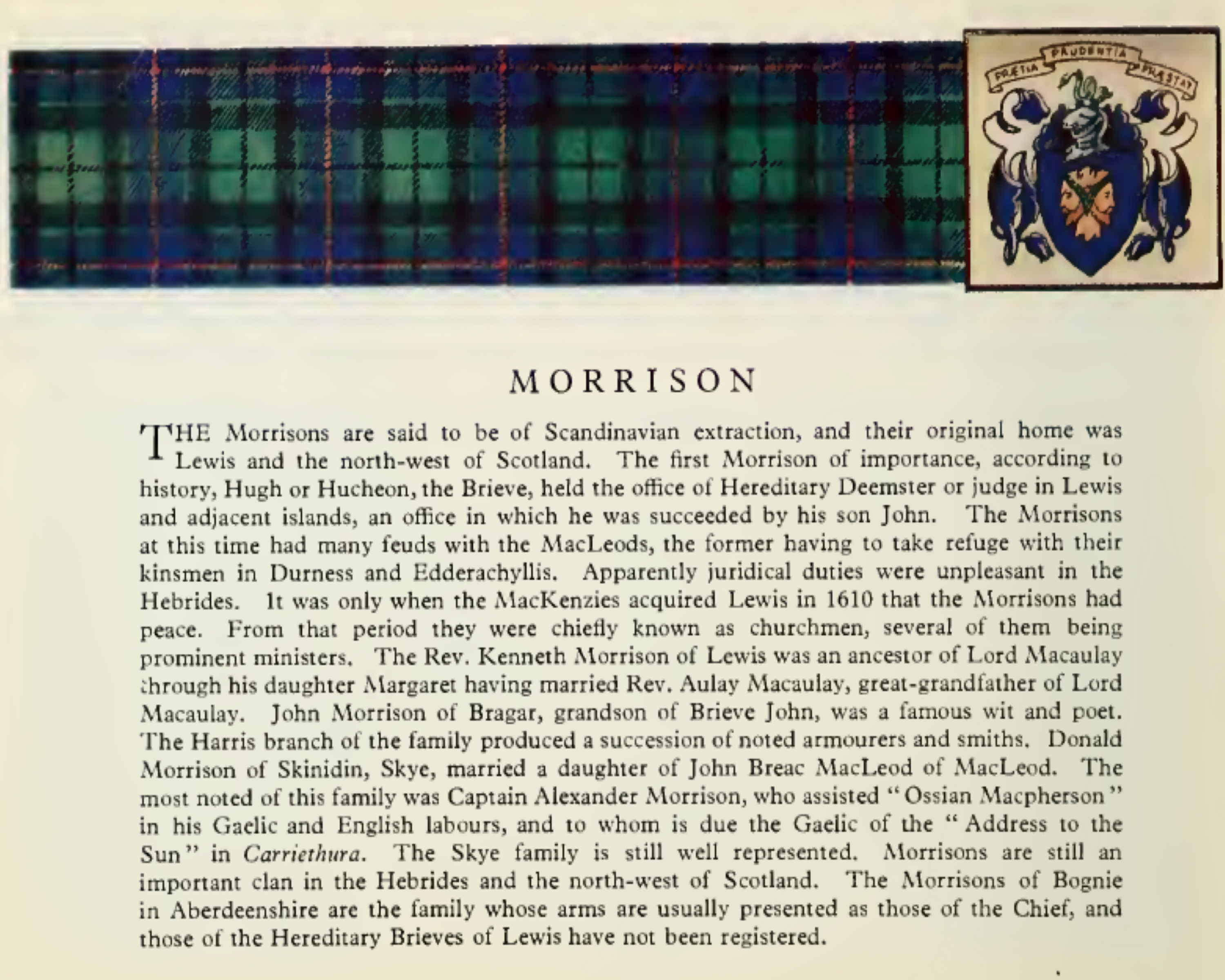 Clan Morrison Poster