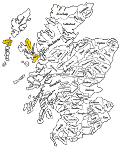 Clan MacDonald of Sleat Map