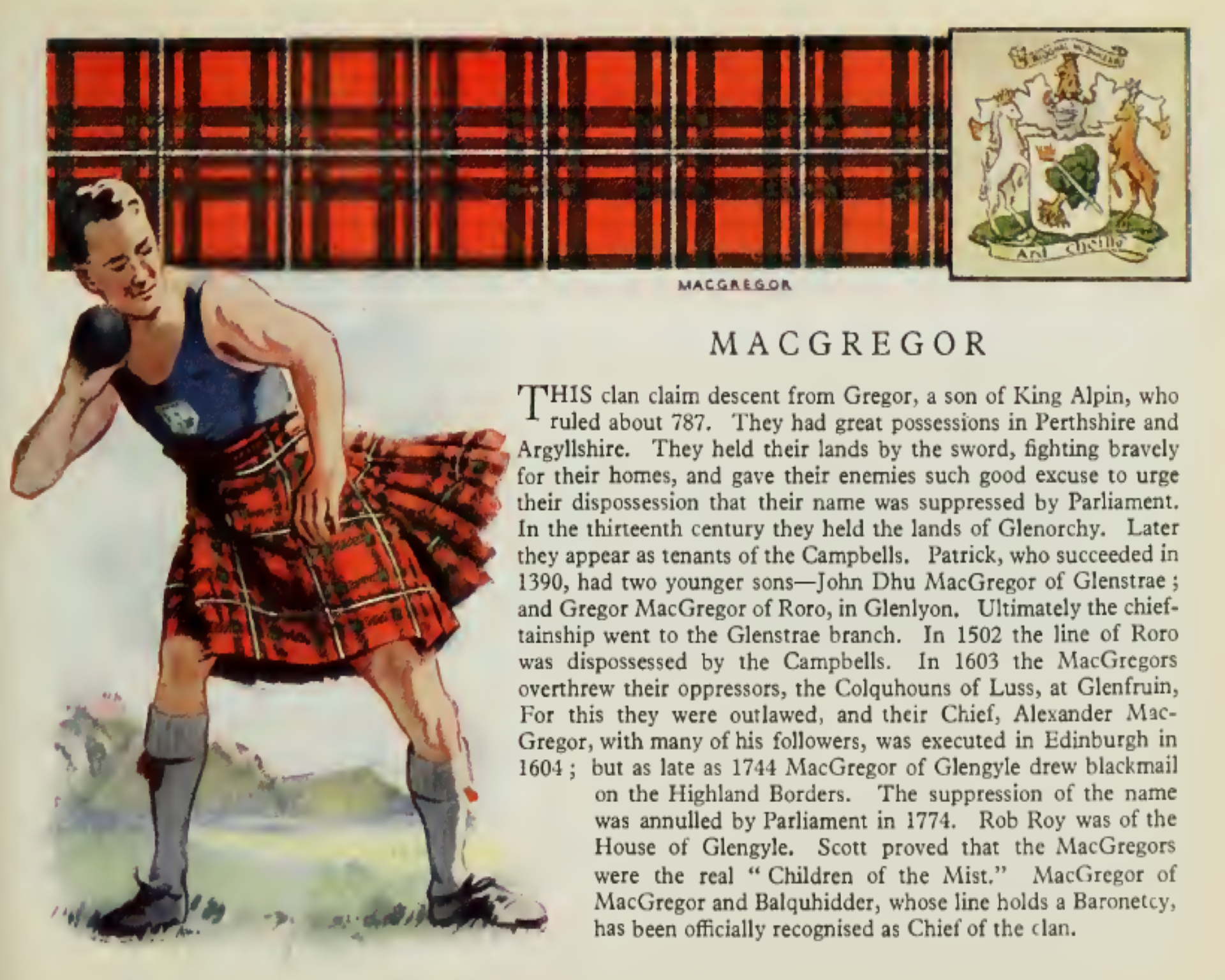 Clan MacGregor information poster