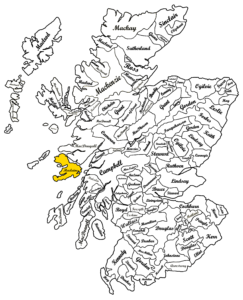 Clan Maclaine of Lochbuie Mape