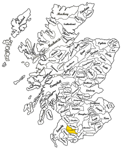 Clan Carruthers Map