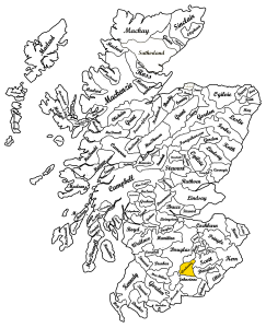 Clan Glendinning Map