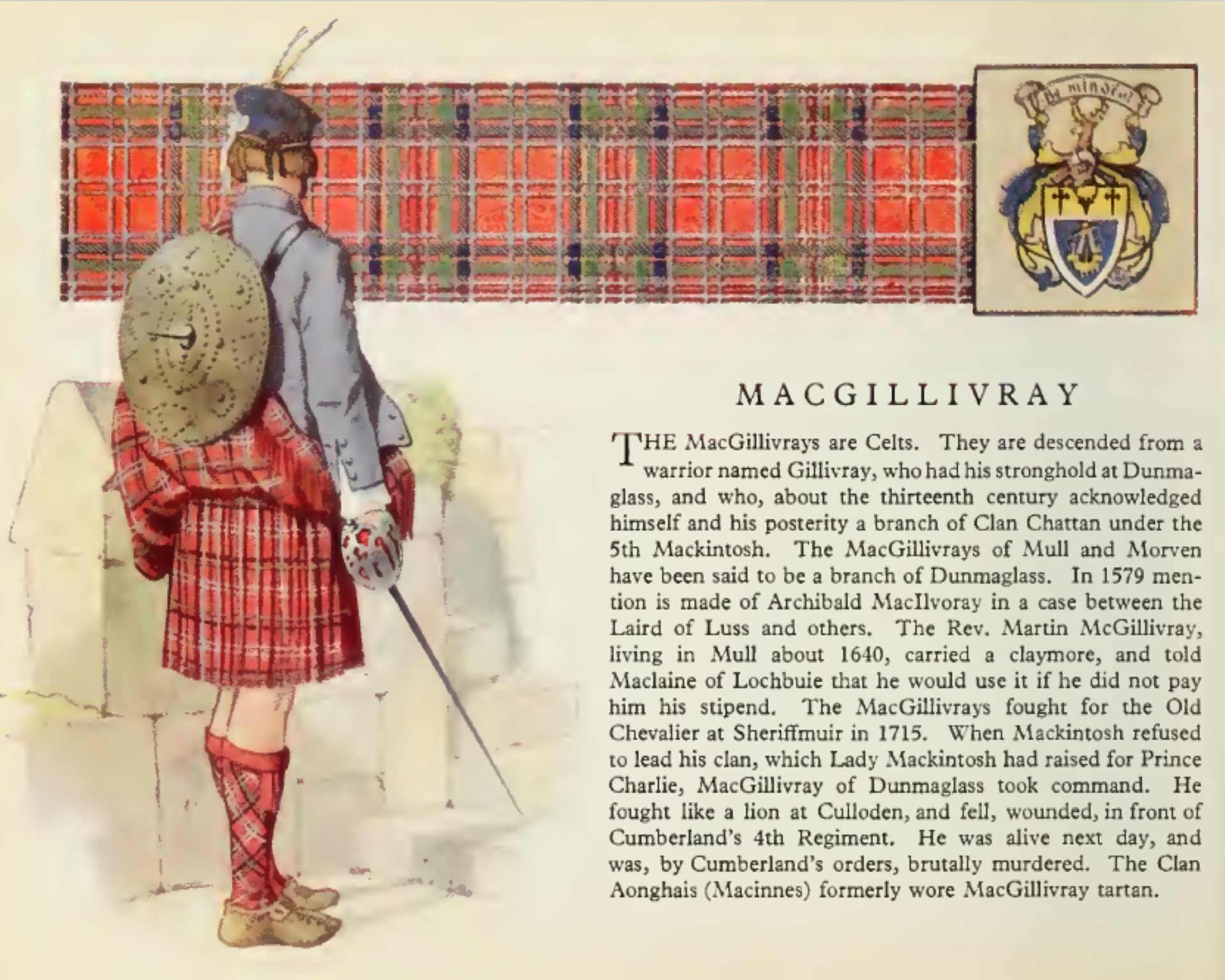 Clan MacGillivray information poster