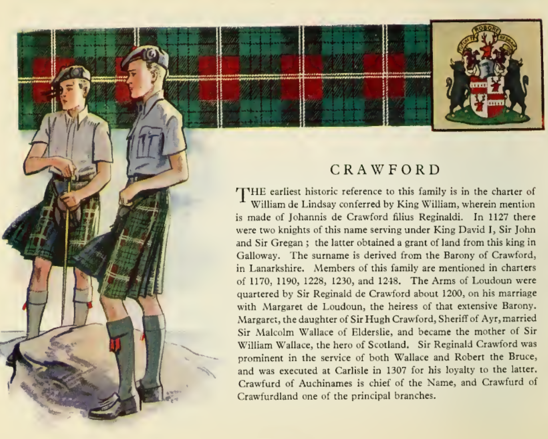 Clan Crawford Information Poster