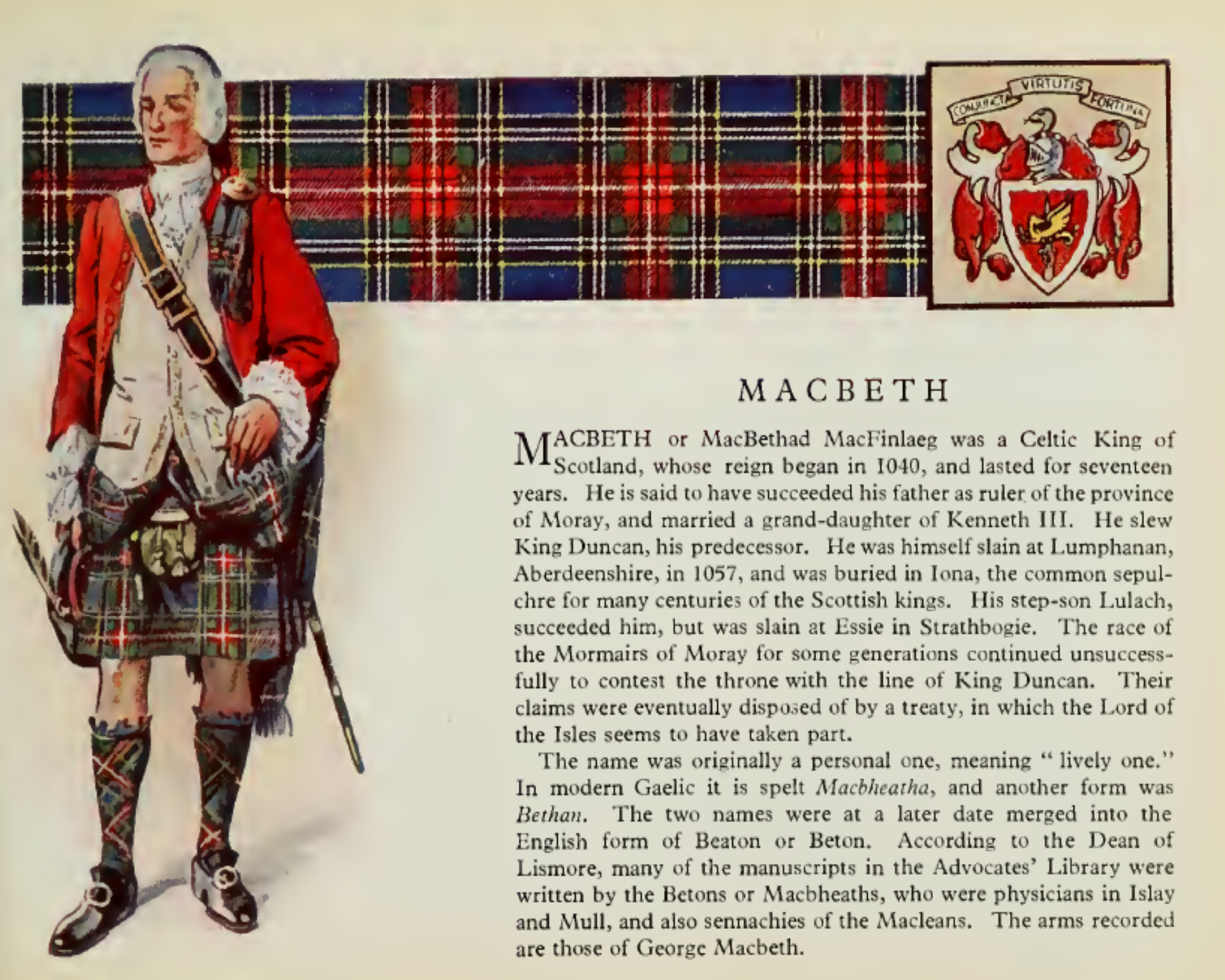 Clan MacBeth Info. poster