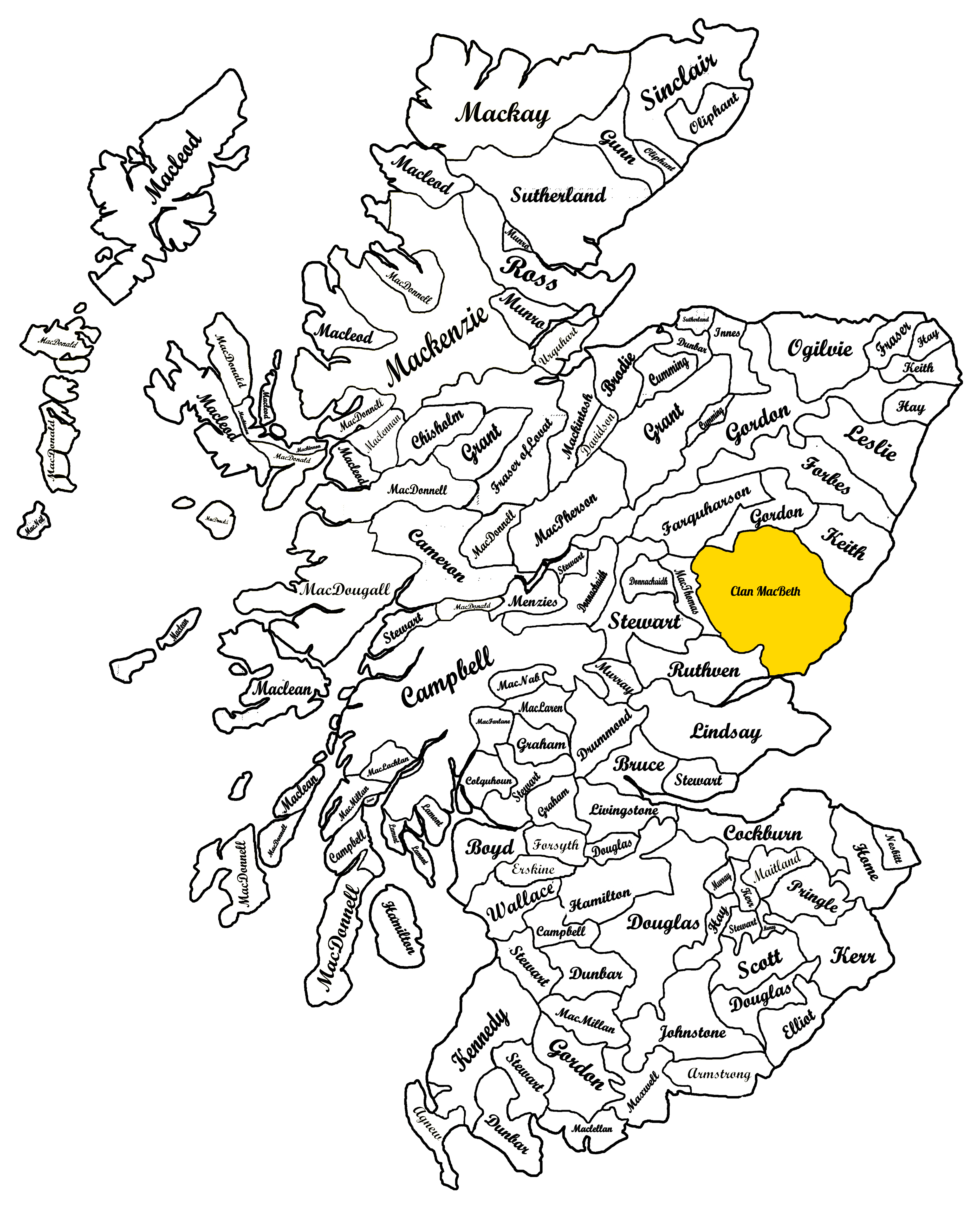 Clan MacBeth Map