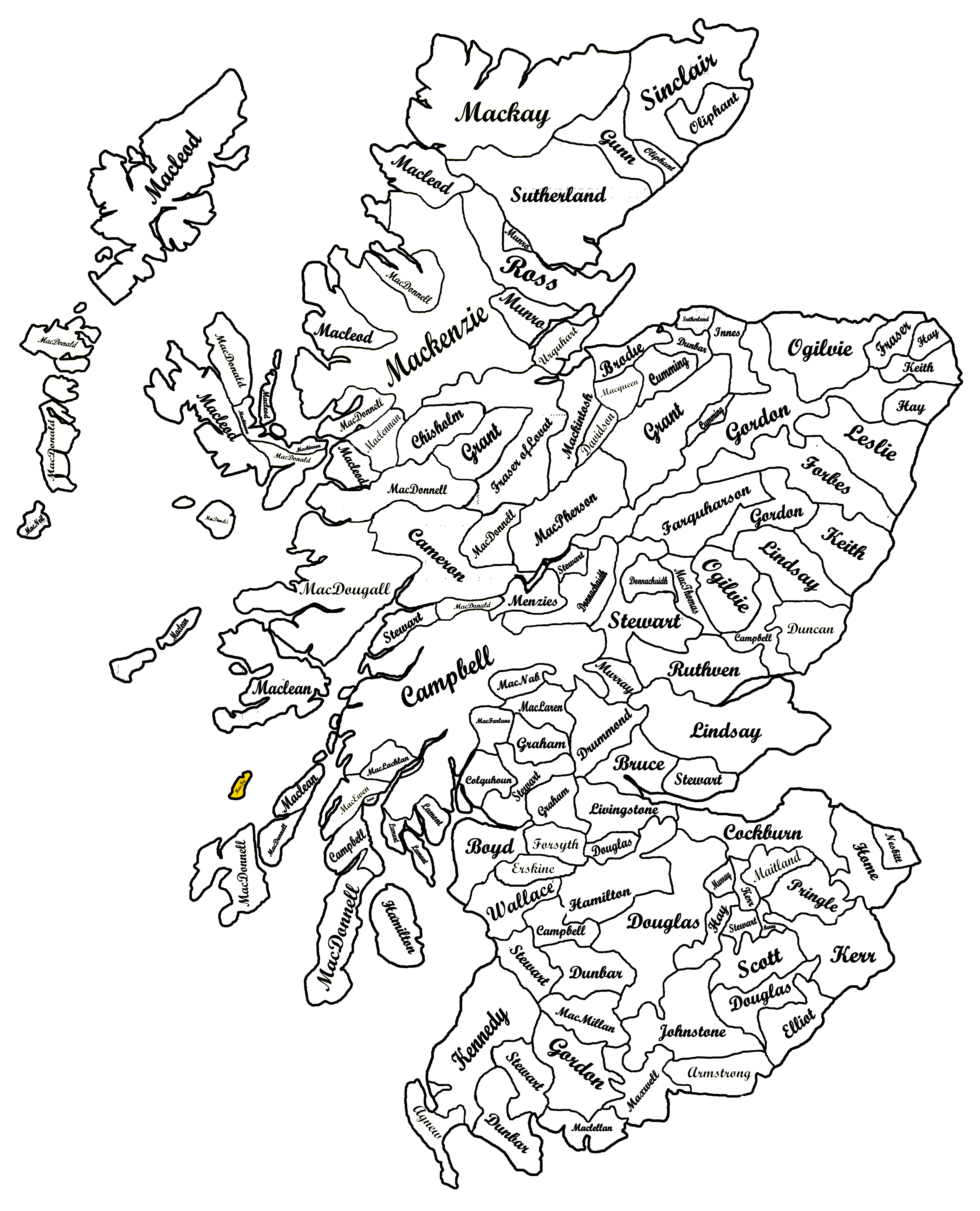 Clan MacFie Map