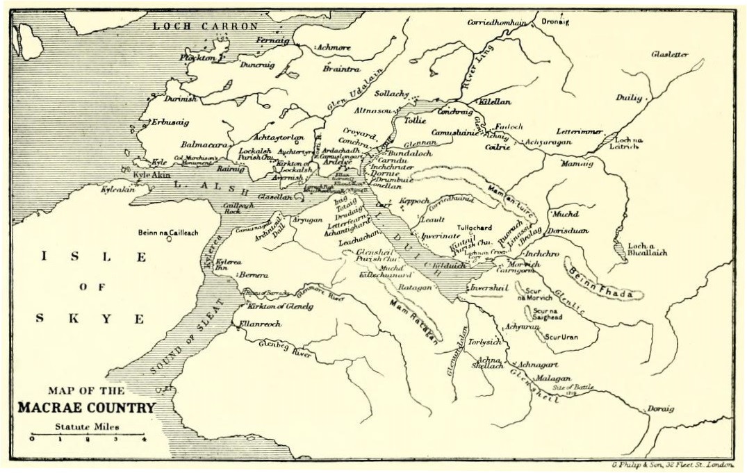 Map of Clan Macrae Lands