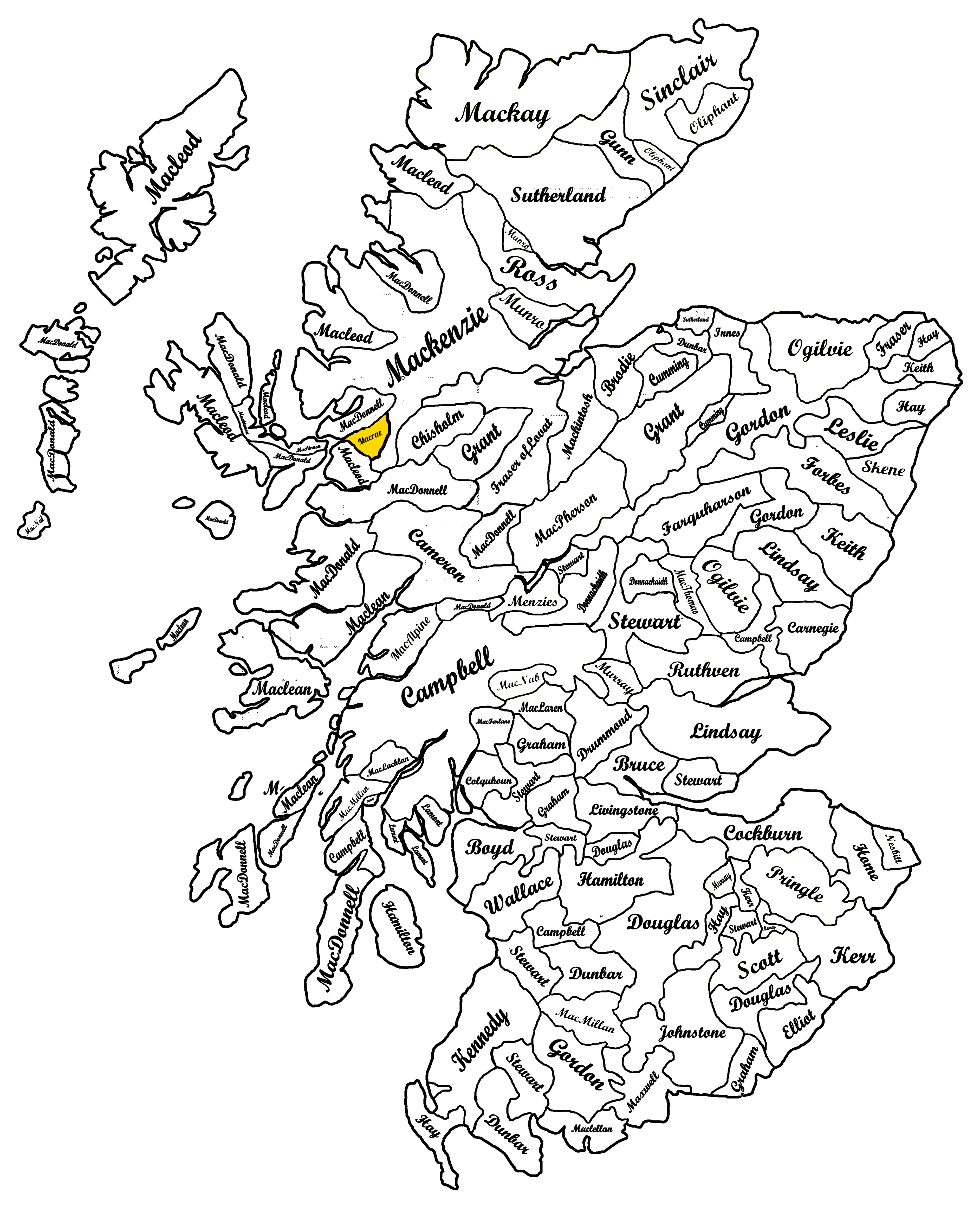 Clan MacRae Map