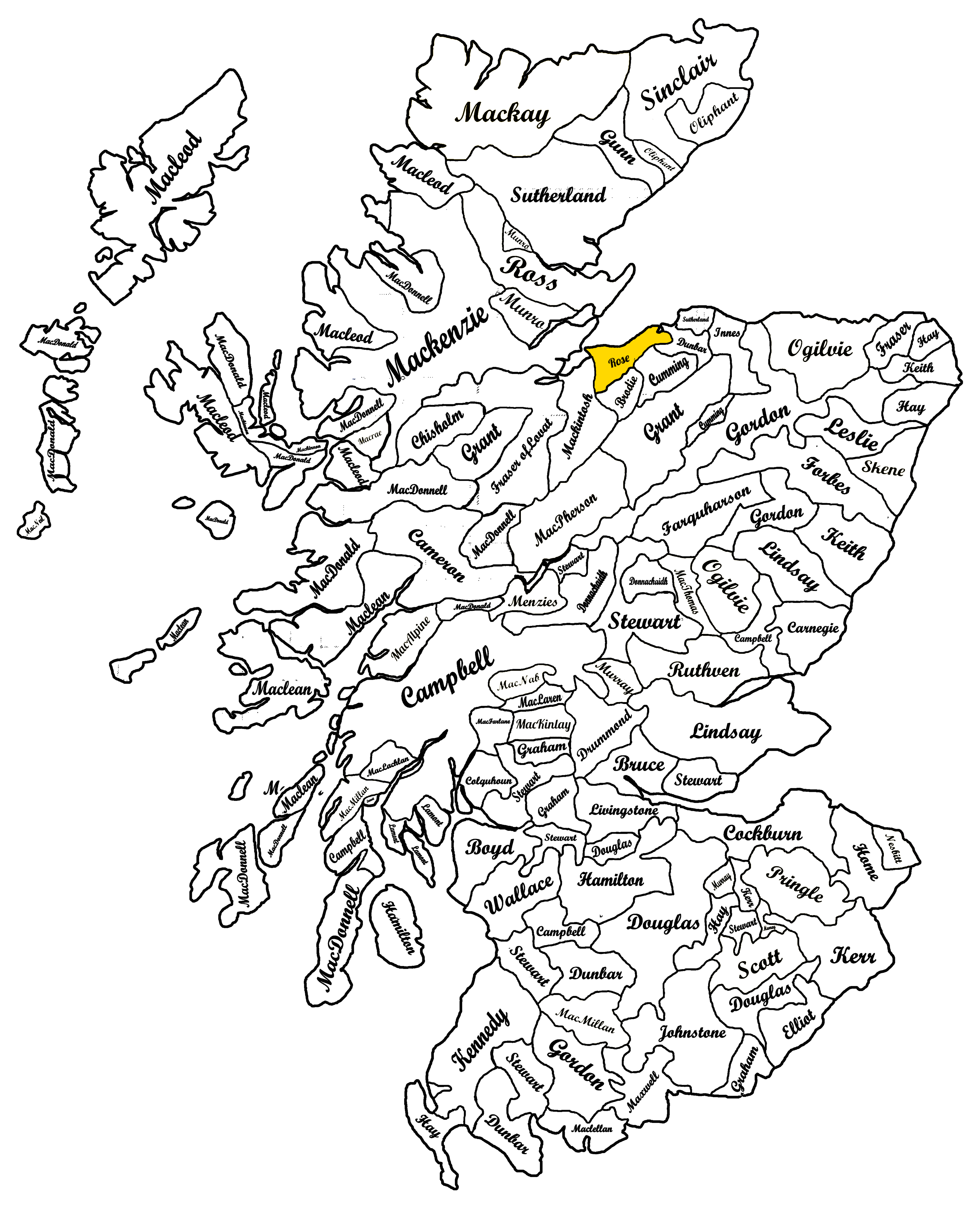 Clan Rose Map