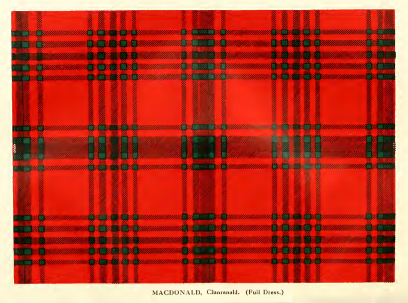 Clan MacDonald of Clanranald Tartan