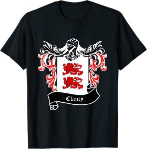 Clancy Surname Coat of Arms tshirt