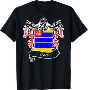 Cox coat of arms tshirt