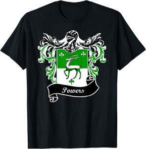 Powers Coat of Arms tshirt