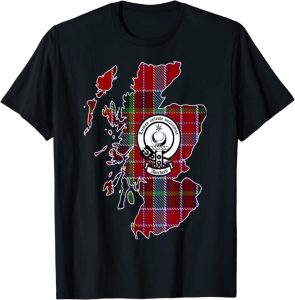 Aberdeen Scottish Crest Surname tshirt