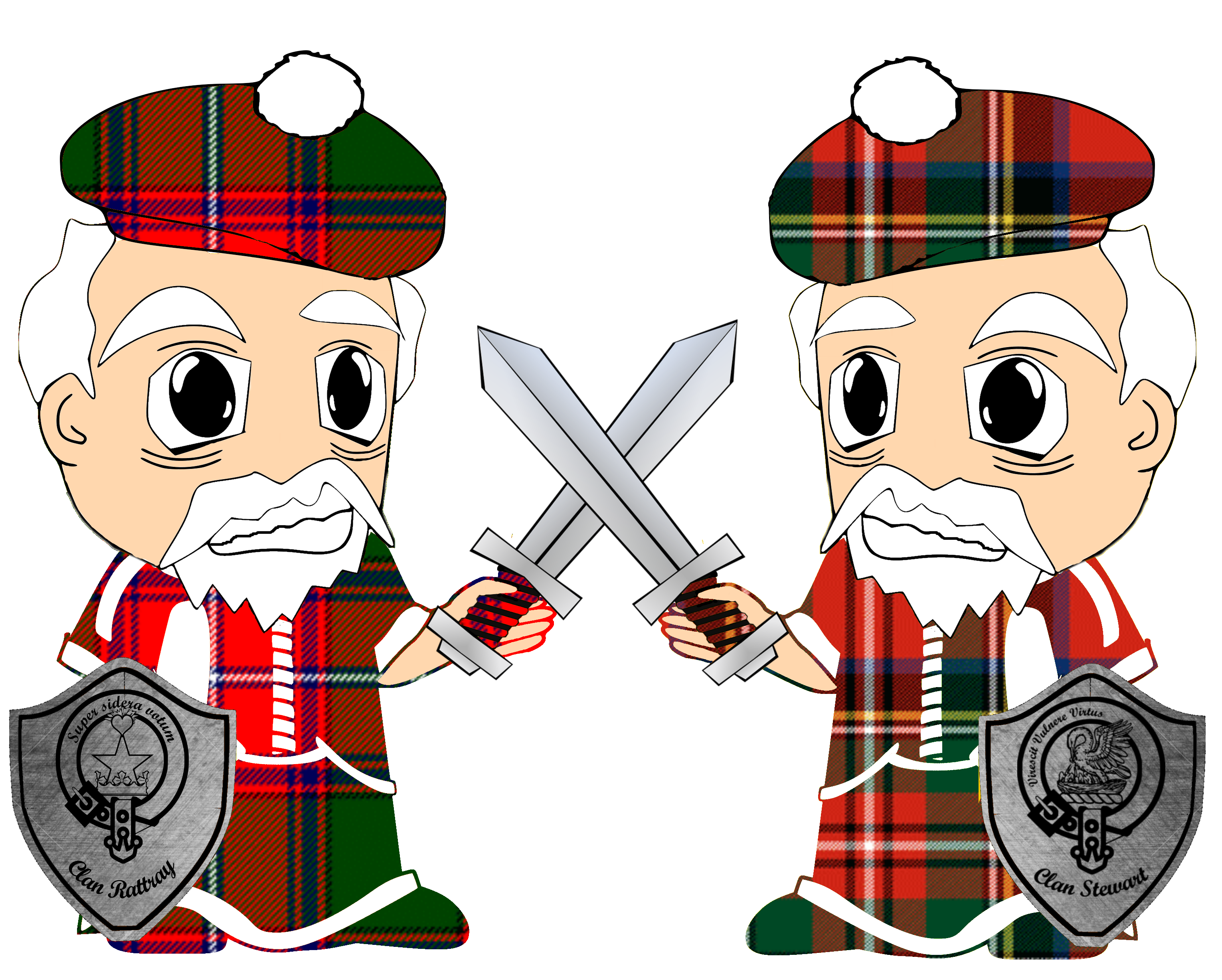 Clan Rattray vs. Clan Stewart Scottish Clan feud