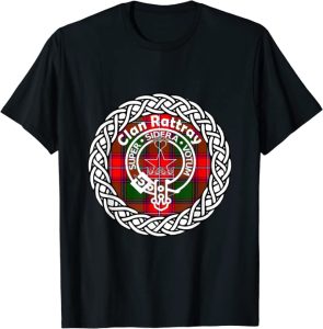 Clan Rattray crest and tartan shirt