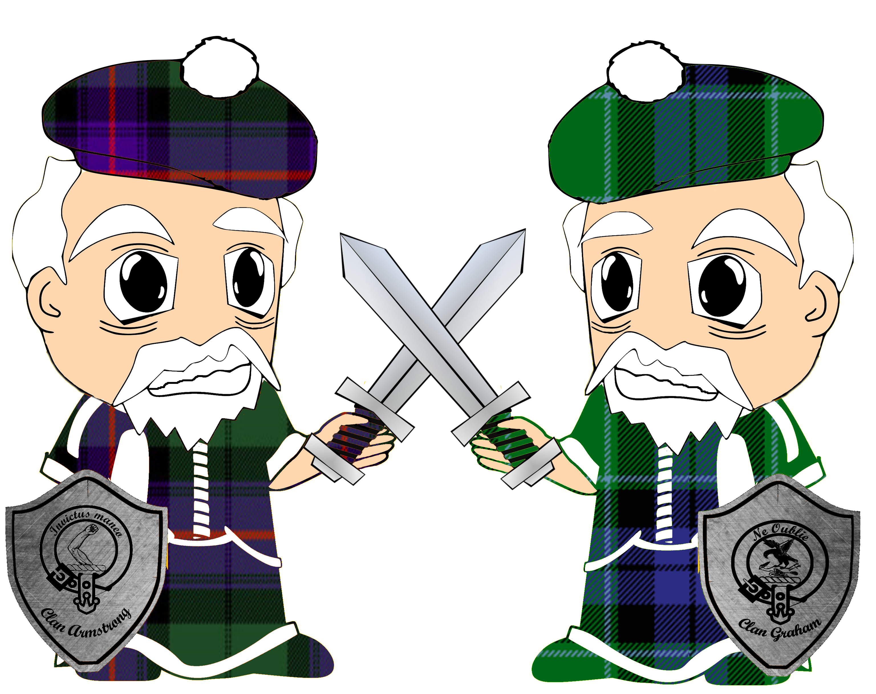 Clan Armstrong vs. Clan Graham Scottish Clan Feud